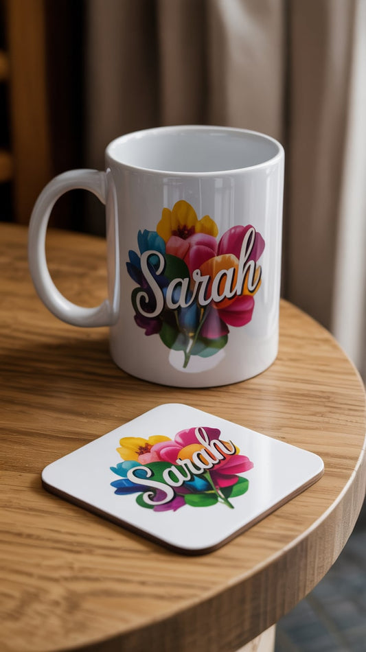 Personalised Mug & Coaster Set